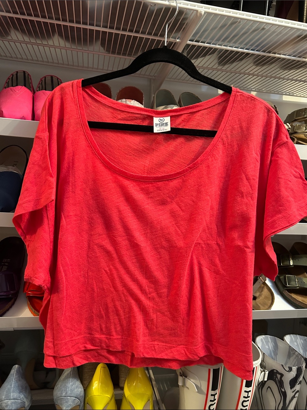 Victoria's Secret RedScoop Neck Crop Top